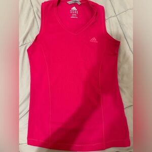 Adidas pink tank top small